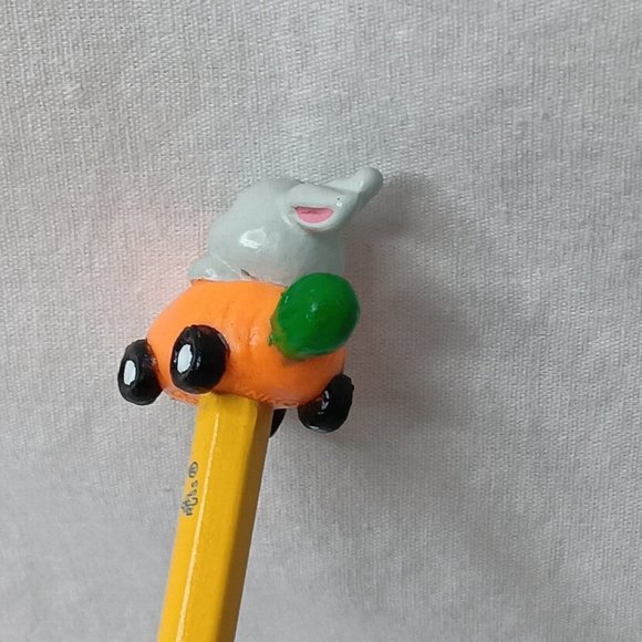 Vintage Russ Pencil Some Bunny Loves You ME Easter Bunny Carrot Car Gift BR9 - Picture 10 of 10